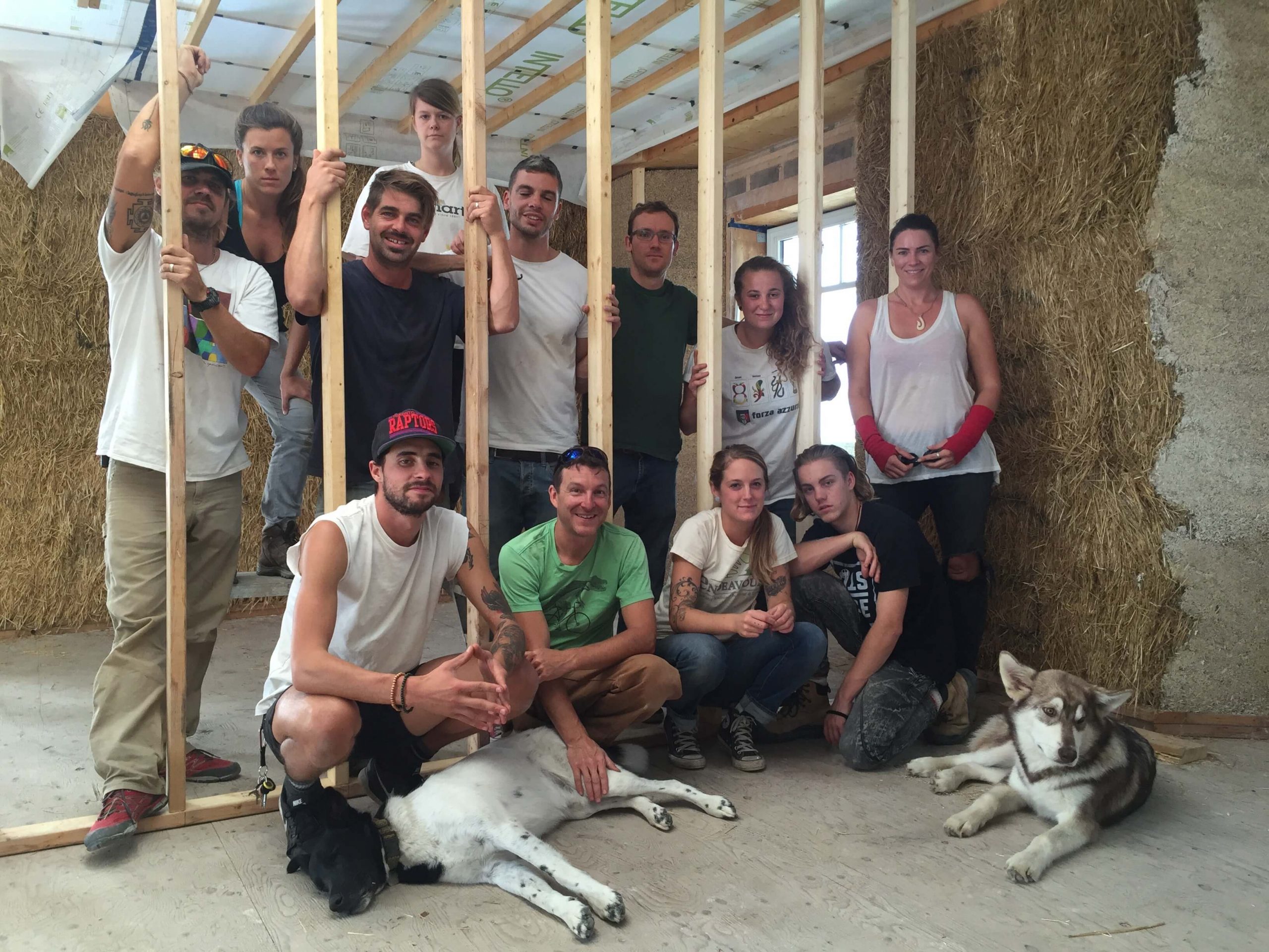 Sustainable building class photo